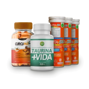 Combo Imunidade Curcumã + Taurina+Vida + Vita+CDZ e Frete Grátis!